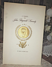 A Tribute to John Fitzgerald Kennedy JFK - Helen Steiner Rice Gibson Prayer Card picture