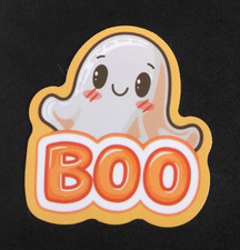 Happy Little Ghost Boo Halloween Sticker 2