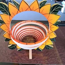 Sunflower Collapsible Wood Basket picture