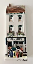 Hazle Ceramics - A Nation Of Shop Keepers - Fish And Chips - Pies  3” X 8.5” picture