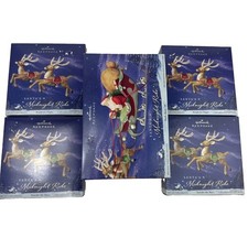 Vintage Hallmark Keepsake Santas Midnight Ride Christmas Ornaments Set 2005 picture