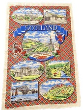 VTG NEW Ulster Old Stock “Edinburgh Scotland” Pure Irish Linen TEA DISH TOWEL picture
