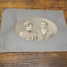 Antique 1900 Sepia Photo Mr Lawrence Jones Drug Store Pharmacist Cabinet Card picture