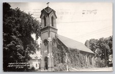 Trinity Church Platteville WI 1962 RPPC L. L. Cook Co. Wisconsin Postcard picture