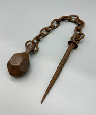 Ancient Iron Mace Kisten Flail War-Flail Viking Kievan Rus Medieval Weapon picture