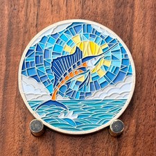 Mosaic Sailfish Ocean Design Incredible Challenge Coin  M#28 picture