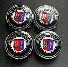 SET OF 4 Wheel Center Caps of Emblem/Badge for BMW Alpina Hubcaps 68MM picture