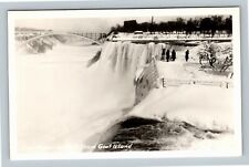 Niagara Falls NY American Falls From Goat Island RPPC New York Vintage Postcard picture