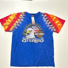 Harley-Davidson Sturgis 2022 Black Hills Rally Tie-Dye T-Shirt Size 2XL picture