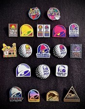Taco Bell Hat Pin collection Decades Logo Vintage SEE ALL ITEM picture