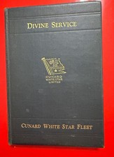 CUNARD WHITE STAR FLEET “Book of DIVINE SERVICE” (1936), 154 Pages, 90 Yrs. Old picture