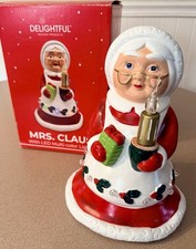 VTG Style Mrs Claus LED Lighted Figurine Candle Boxed 4 Seasons Global picture