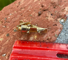 Vintage NASA Apollo Command Module with Capsule Gold-Tone Tie Bar / Tie Clasp picture