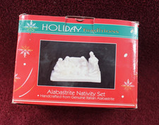 Alabastrite Nativity in White Made in Italy picture