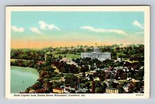Frankfort KY-Kentucky, State Capitol From Daniel Boone Monument Vintage Postcard picture