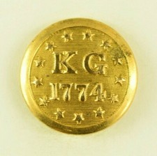 1870s-1890s Rhode Island Kentish Guards Uniform Button Original G7T picture