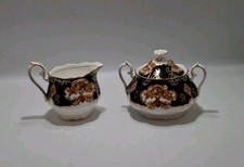 Royal Albert Bone China Heirloom Cream And Sugar Bowl Creamer England Imari picture