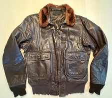 Vintage 60's USN G-1 Flight Jacket Ralph Edwards MIL-J-7823 B Size 40 Navy picture