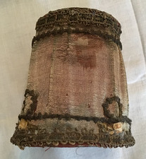 5 Antique FRENCH SILK LACE Chandelier Lamp SHADES Extreme Shabby picture