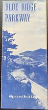 1959 BLUE RIDGE PARKWAY VIRGINIA AND NORTH CAROLINA TRAVEL GUIDED MAP #3 picture