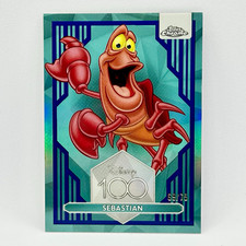 2023 Topps Disney 100 Chrome Sebastian #81 Dark & Light Blue #/75 picture