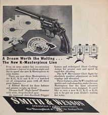 1946 Print Ad Smith & Wesson K-22, K-32, K-38 Revolvers Springfield,MA picture