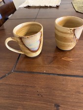Set of 2 Sango Splash 4951 Brown Drip Glazed Coffee Mugs picture