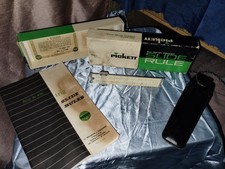 Vintage Pickett Slide Rule Model N902-ES Simplex Trig Case Manual Box picture