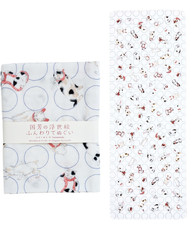 Japanese Double Gauze Tenugui Multipurpose Hand Towel Kuniyoshi's Ukiyo-e Cats picture