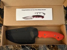 Klecker Knives Abiqua Hunter w/ Gut-hook Orange Fixed blade Knife DK-151-GO picture