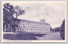 1934 Geneva International Labour Office Postcard Paul Lebet Switzerland picture