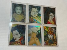 SHI ALL-CHROMIUM MAGNACHROME CHASE CARDS M1-M6 COMIC IMAGES 1995 - 6 CARDS NM picture