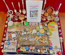 Estate Finds-Mixed smalls: Jewelry, Coins, Stamps, Watch, 10+vintage - lot CBD8Z picture