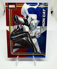 Topps 2022 Topps Chrome Marvel Iron Cat #127 Serial Numbered 12/41 picture