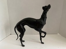 Vintage Hand Cast Bronze Italian Greyhound Dog Art Animal Sculpture Mid Century picture