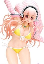 Hobby Round 12 Super Sonico Moamoa Jacket w/Swimsuit Ver. Charagumin Figure picture