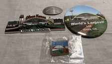 World’s Largest McDonald’s Visitation OK I-44 Magnet, Pin Back, Smashed Coin picture