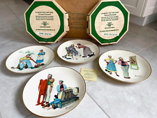 Gorham Fine China- Norman Rockwell “Four Seasons 1978”  Limited Set 4- 10” Plate picture