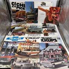 Lot Vintage 70s GMC Sales Brochures Vans  S-10 Suburban Trucks Sierra Man Cave picture