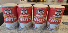 Vintage Quaker Oats Grits 24 oz Cardboard Container NOS Unopened Sealed Lot of 4 picture