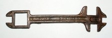 GOLDEN FARMER Farm Implement Plow Wrench Tool Old Antique Chieftain Hay Rake Co picture