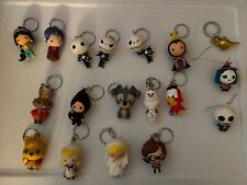 Lot Of  16 Disney Blind Bag 3D Figural Keychains Villians Princess Toy Key Chain picture
