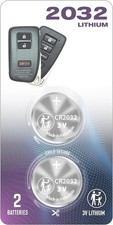 (2 PACK) CR2032 2032 REMOTE KEY FOB BATTERY OEM for Lexus 2013-2021 Replaceme... picture