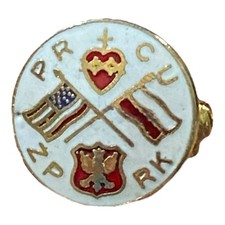 Vintage Polish American Trade Union Lapel Pin PR CU ZP RK C989 picture