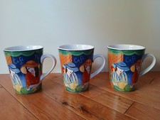 Vintage Sango Cafe Paris Coffee Tea Mug Set of 3 Discontinued #4914 - 94 picture