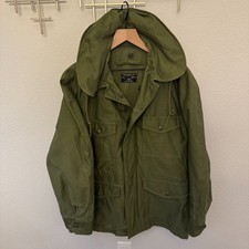 VTG USAF MIL-J-4883B Sateen Field Jacket Men's Med Reg Storable Hood (Pre M-65) picture