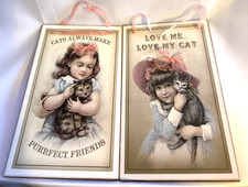 Love Me Love My Cats Always Make Purrfect Friends Wall Plaque 2 Picture Boards picture