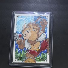 Topps 2026 VeeFriends Chrome VF Fox Laughing Sketch Insert Hard Signed Auto picture