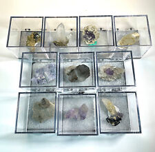 10PCS Natural Premium Box Ore mineral Multimineral Fluorite Specimen/China picture
