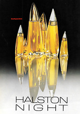 1981 Halston 'Night' Perfume Original Vintage Print Ad picture